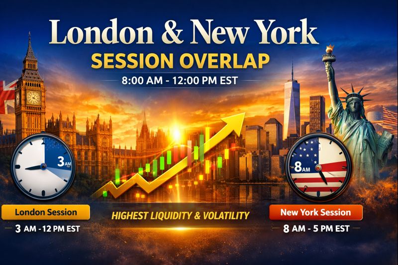 London and New York forex session overlap